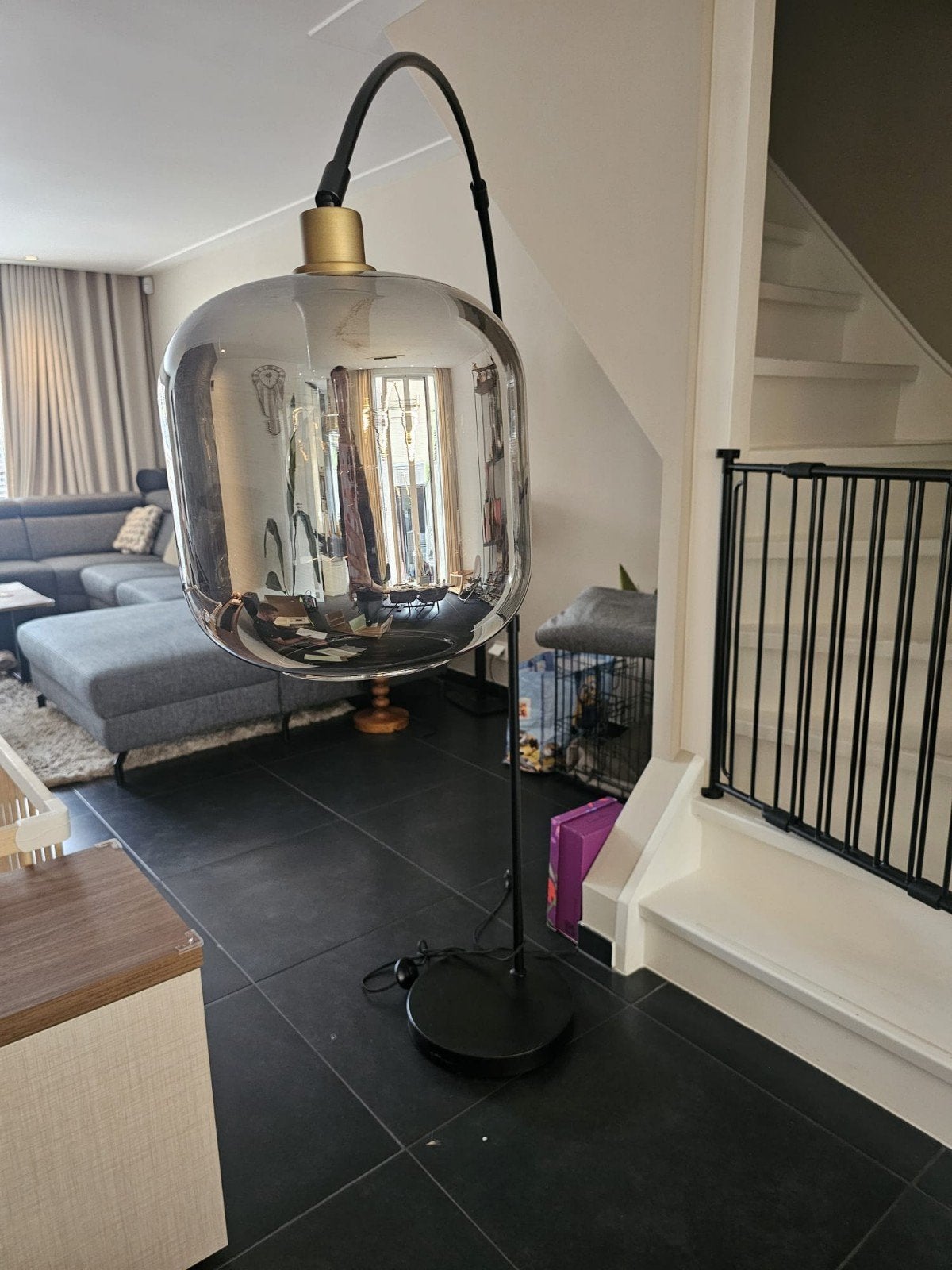 vloerlamp, Huis en Inrichting, Lampen | Vloerlampen, Ophalen, Zo goed als nieuw, 150 tot 200 cm