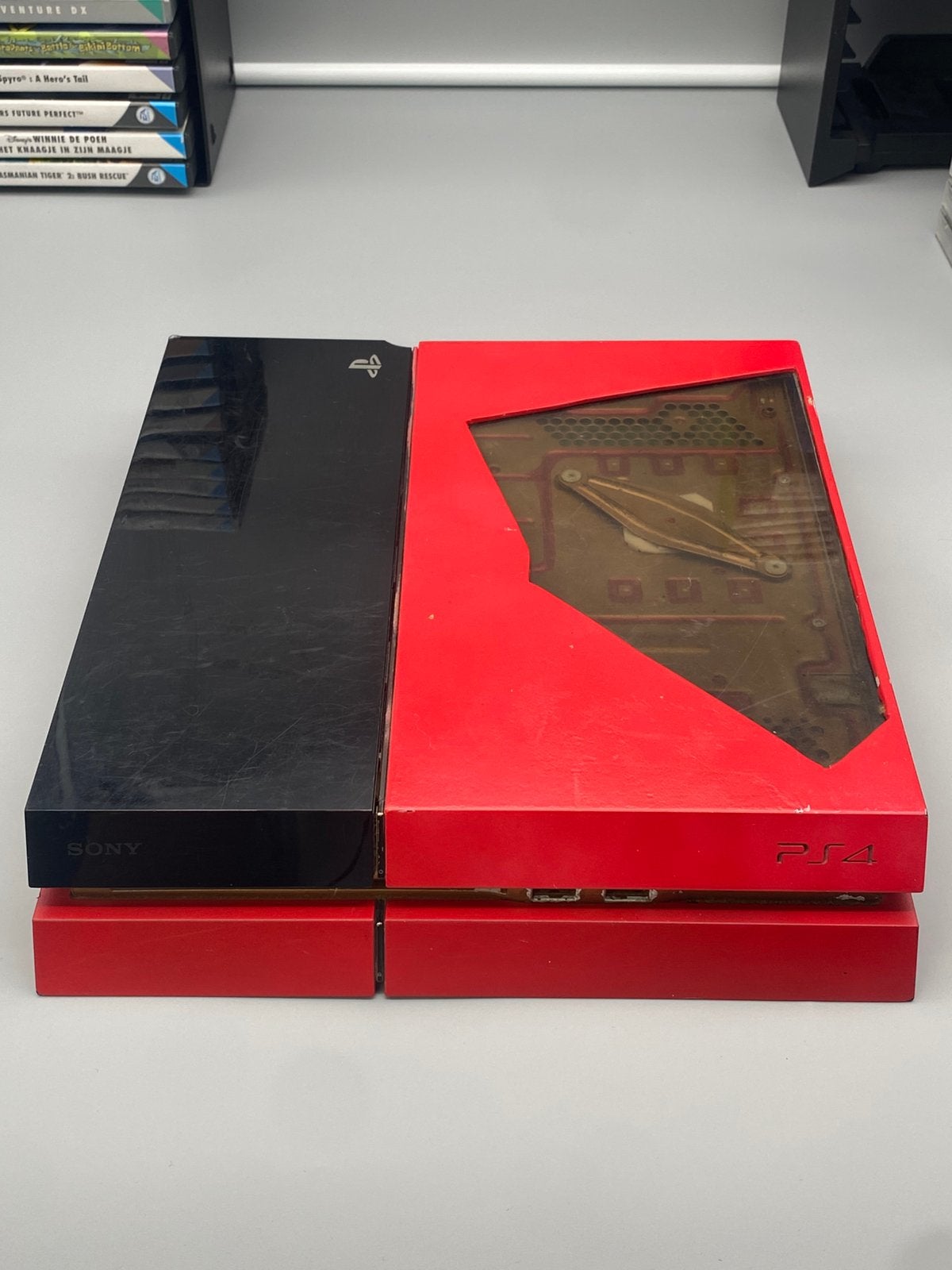 PlayStation 4 500GB Console Custom Red Edition - PS4, Ophalen of Verzenden, Sony Interactive Entertainment, Zonder controller