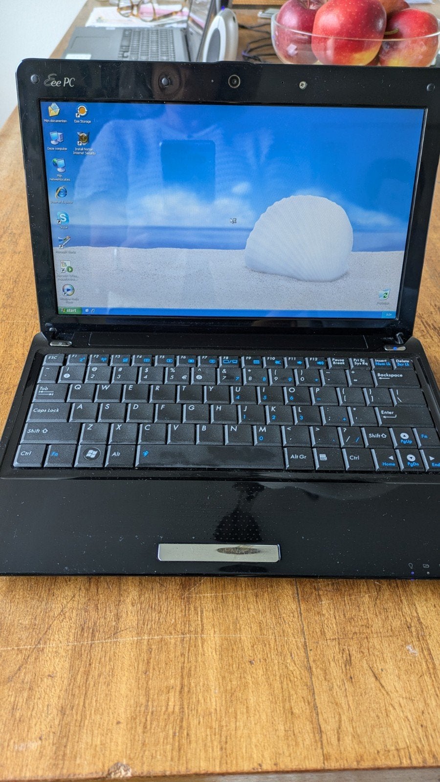 kleine laptop - Asus Eee PC 1101HA (Seashell), Gebruikt, Qwerty, ASUS, Ophalen of Verzenden