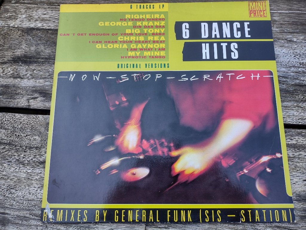 Lp - 6 Dance Hits - Non-stop-scratch, Cd's en Dvd's, Ophalen of Verzenden, Zo goed als nieuw, Dance en House, LP