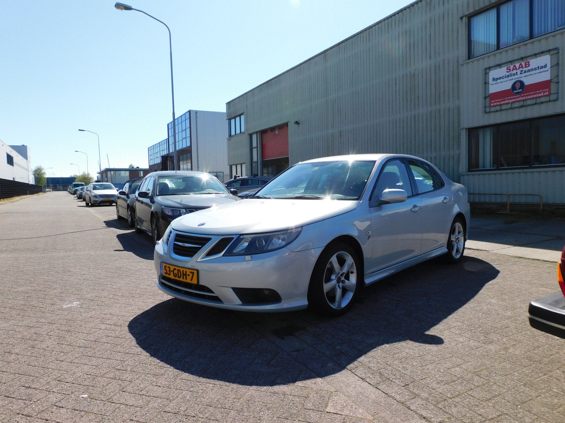 Saab 9-3 Sport Sedan 1.8t Vector (bj 2008), Gebruikt, 4 cilinders, 150 pk, Leder en Stof