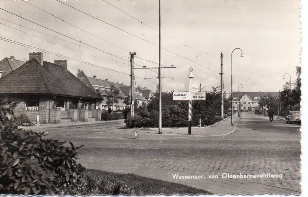 Wassenaar  van Oldenbarneveldseweg, Verzamelen, Ophalen of Verzenden, 1940 tot 1960, Gelopen, Zuid-Holland