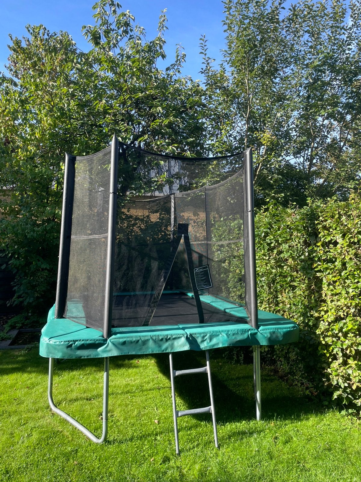 Grote Akrobat Trampoline op poten - 335x244cm groene rand, Ophalen of Verzenden, Gebruikt