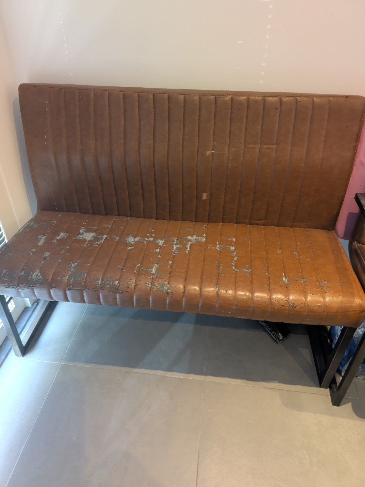 Bank en stoelen - opknapper, Ophalen, Gebruikt, Twee, Bruin