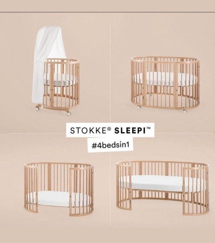 Compleet Stokke Sleepi 4-in-1 meegroeibed met accessoires, Ophalen