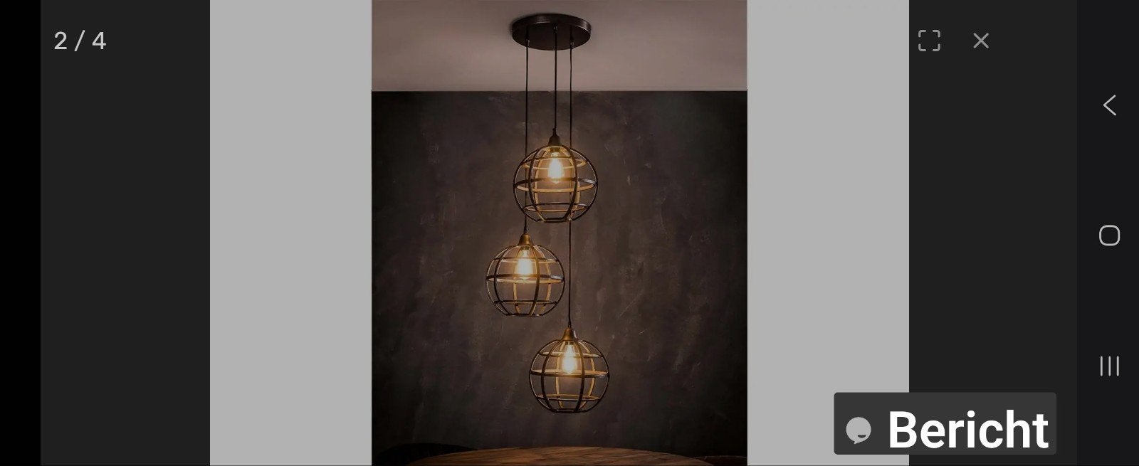 Vissers Hanglamp 49811 - 3-lichts met koperen finish, Industrieel, Modern, Koper, Ophalen of Verzenden, Zo goed als nieuw, Metaal