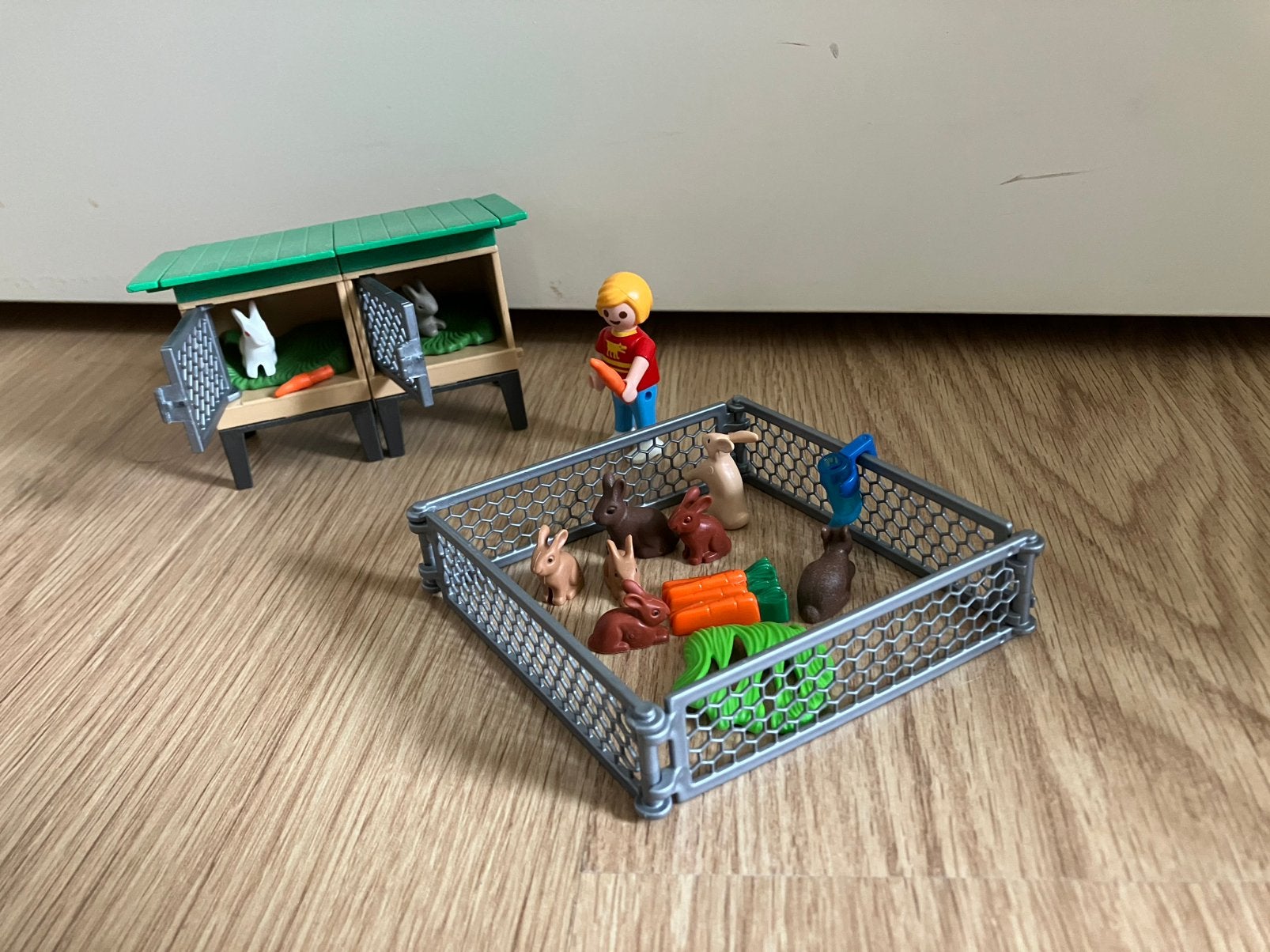 Playmobil 6140 - Konijnenhok met buitenren, Kinderen en Baby's, Ophalen, Complete set, Zo goed als nieuw, Country
