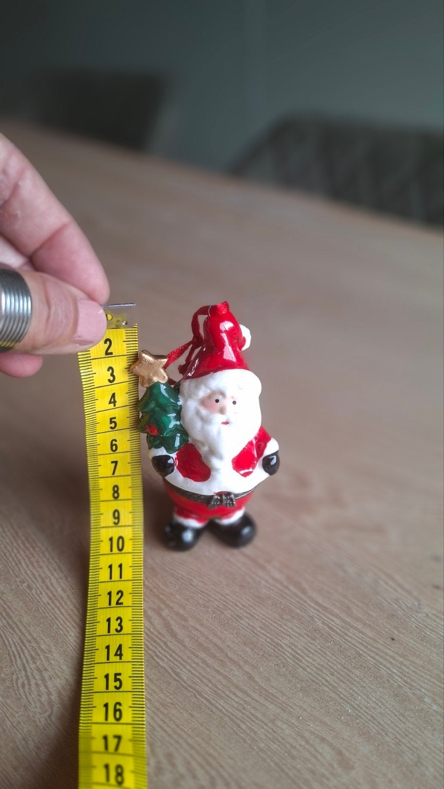 Kerstmannetje - keramiek - kan open, Ophalen, Zo goed als nieuw