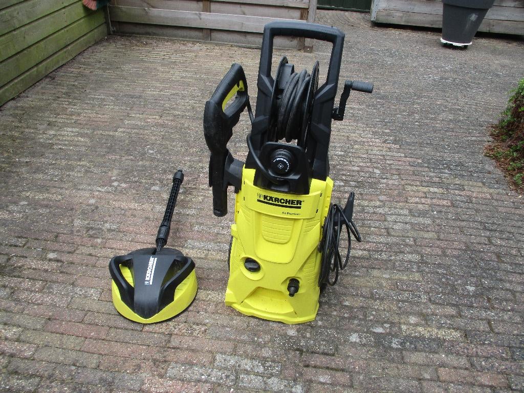 Karcher  K4 Premium Hogedrukreiniger met  terrasreiniger, Tuin en Terras, Hogedrukreinigers, Ophalen, Karcher terras reiniger