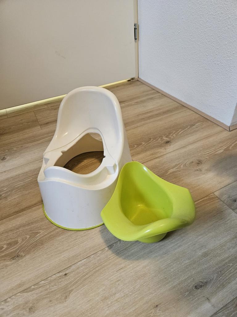 IKEA Potje en wc verkleiner set - Wit/Groen, Ophalen, Zo goed als nieuw, Overige typen, Overige merken