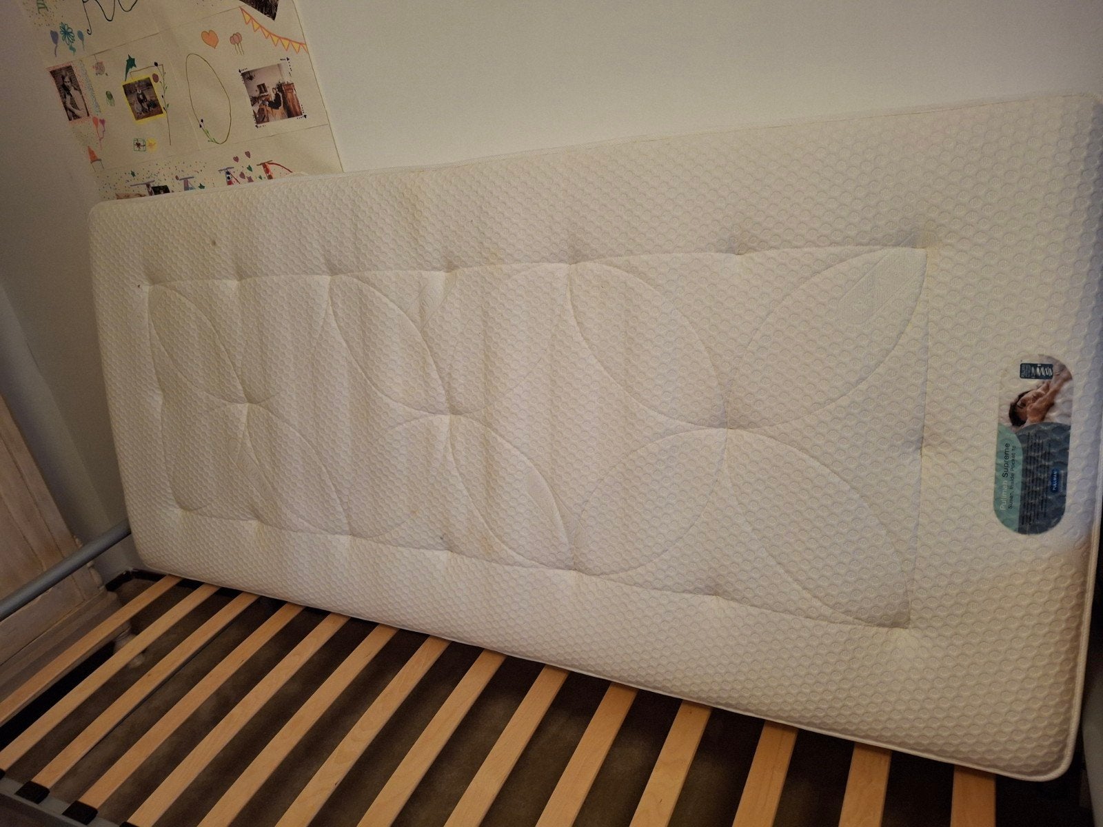 Pullman Matras 90x200x15 cm, Ophalen, Gebruikt, 90 cm, Eenpersoons