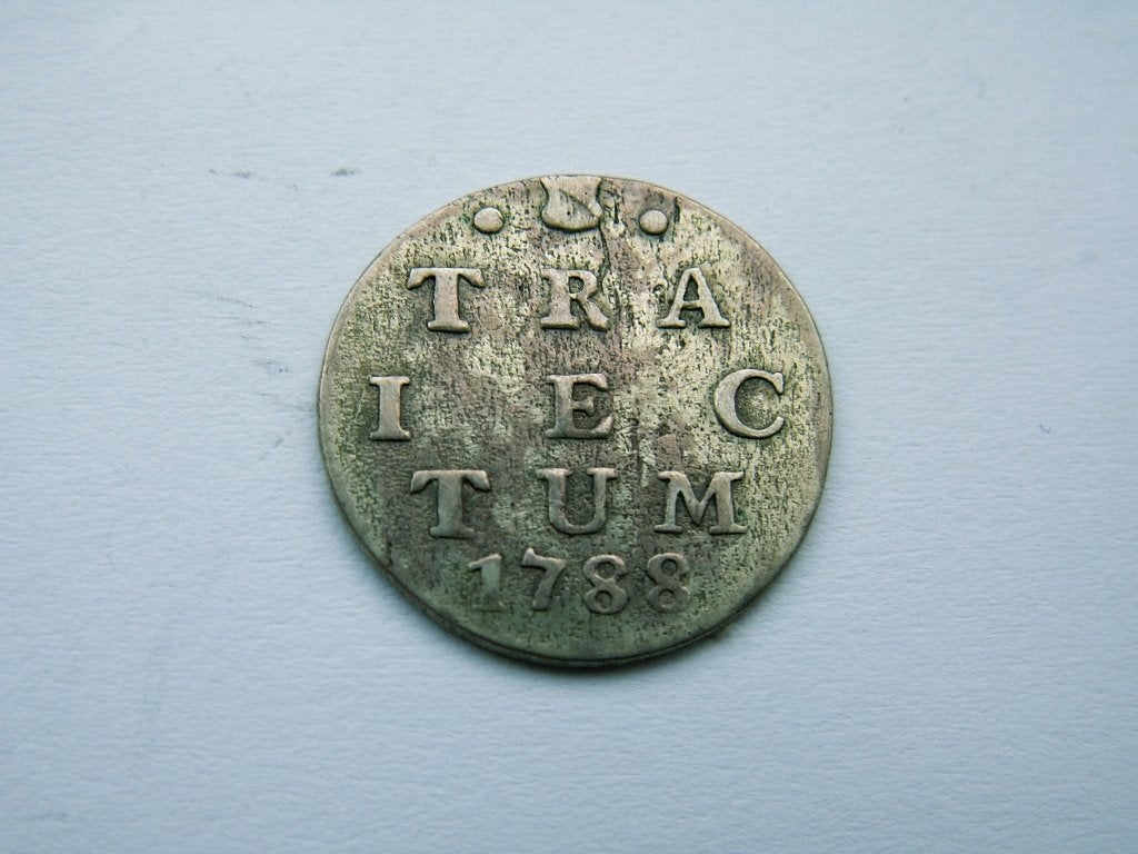 UTRECHT.  Dubbele Wapenstuiver - 1788, Vóór koninkrijk, Verzenden, Zilver, Overige waardes