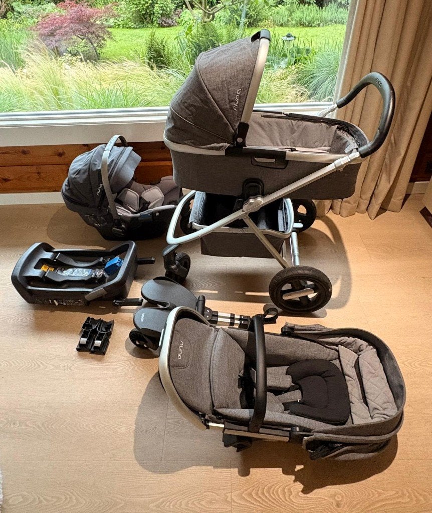 Complete 3-in-1 Nuna Mixx kinderwagen + Autostoel & Isofix., Gebruikt, Met autostoeltje, Ophalen, Kinderwagen