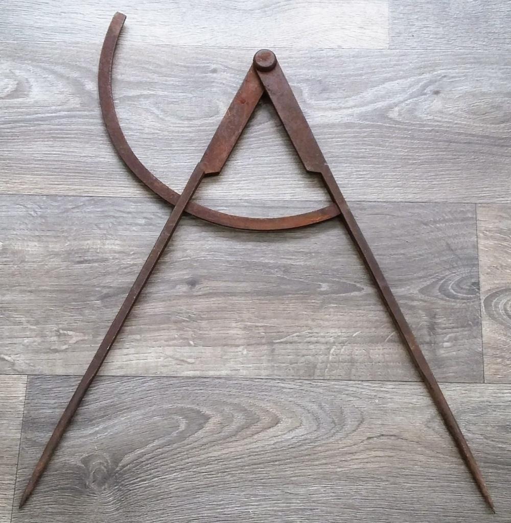19 de eeuwse GROTE 56 cm. Passer Cirkelpasser Steekpasser, Ophalen of Verzenden