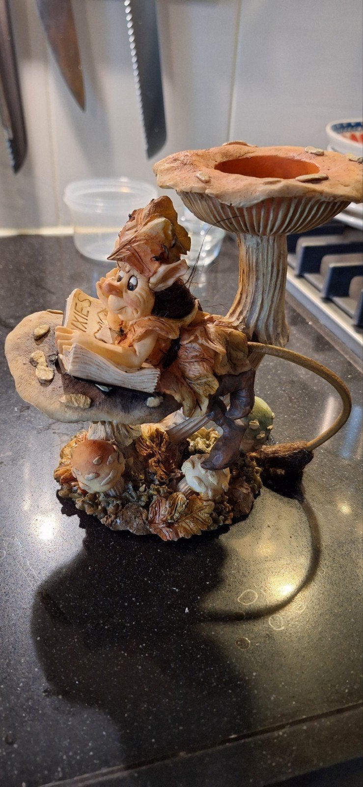Longtails Fantasy Beeldje met Paddestoel en Elfje, Verzamelen, Ophalen of Verzenden, Zo goed als nieuw, Fantasy