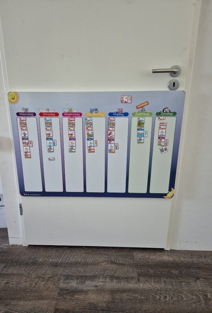 Magnetisch Kinderplanbord / Weekplanner Montessori - groot, Ophalen, Zo goed als nieuw