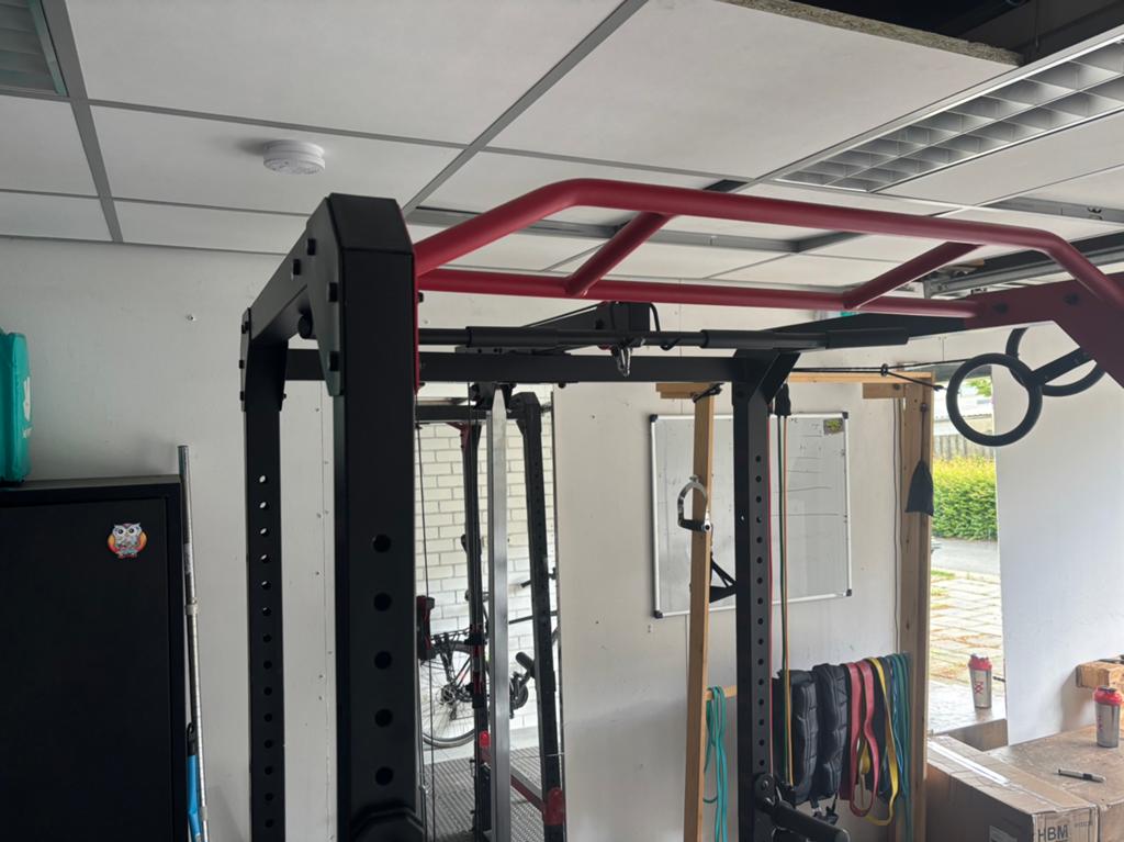 Power rack with barbell and weights, Sport en Fitness, Fitnessmaterialen, Ophalen, Overige typen