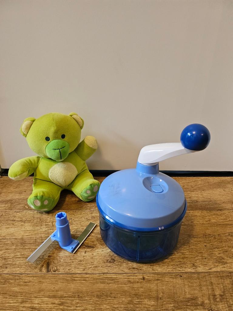 4.) Tupperware blauwe quickchef, Ophalen of Verzenden, Gebruikt, Blauw, Overige typen