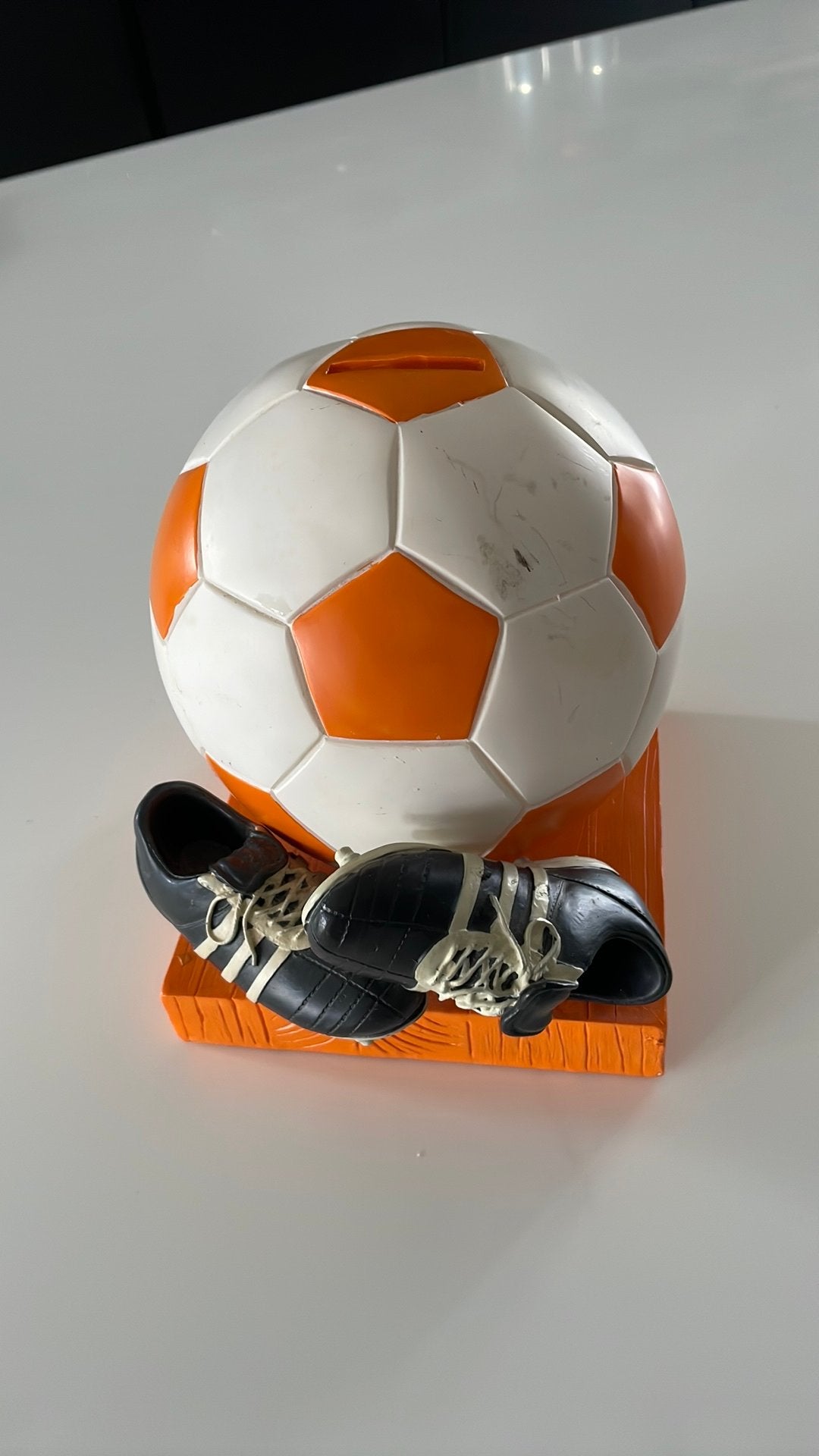 Voetbal spaarpot, Maat XL, Ophalen, Zo goed als nieuw, Bal
