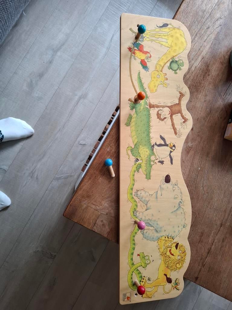 Kapstok , middelste haakje kapot, Zo goed als nieuw, Minder dan 100 cm, Hout, Ophalen