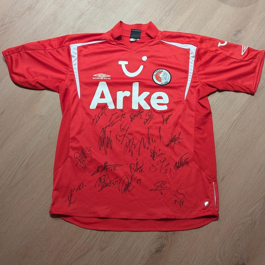 Gesigneerd FC Twente shirt - Uniek verzamelobject!, Maat L, Ophalen of Verzenden, Gebruikt, Shirt