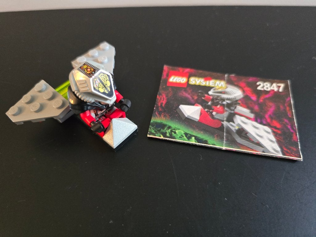 Lego System 2847 - Flying Space UFO met Minifiguur, Gebruikt, Lego, Ophalen of Verzenden, Space