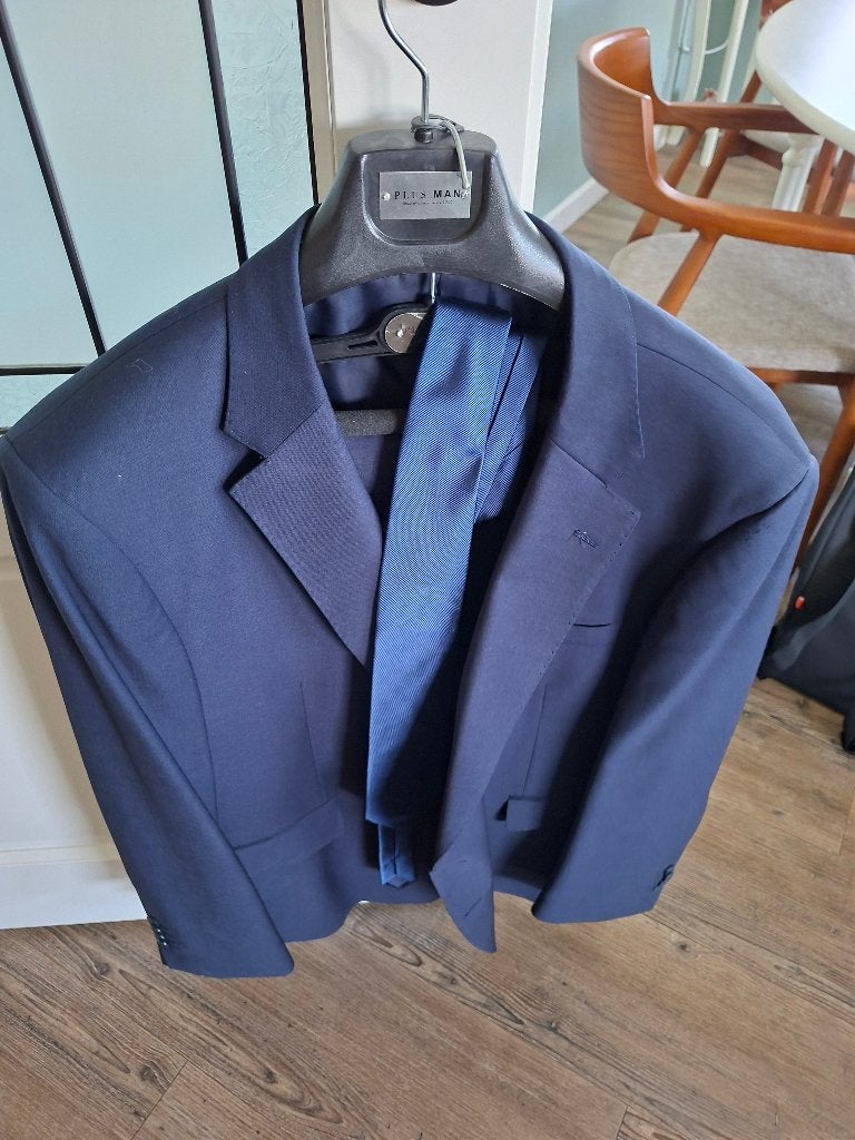 Kostuum,colbert ,overhemden, Overige typen, Blauw, Ophalen of Verzenden, Zo goed als nieuw