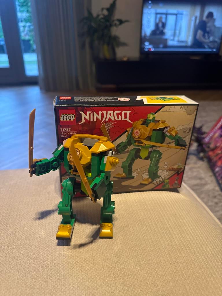 LEGO Ninjago Lloyd's Ninja Mech 71757 - Zonder poppetje, Ophalen of Verzenden, Gebruikt, Overige merken