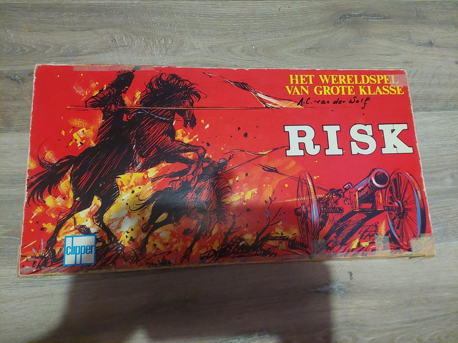 Risk klassieke versie uit 1976, Vijf spelers of meer, Ophalen, Gebruikt, Clipper