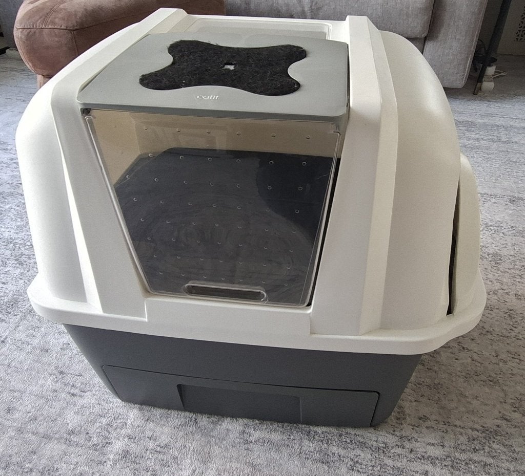 Catit SmartSift kattenbak, Dieren en Toebehoren, Kattenbakken, Ophalen, Zo goed als nieuw, Gesloten