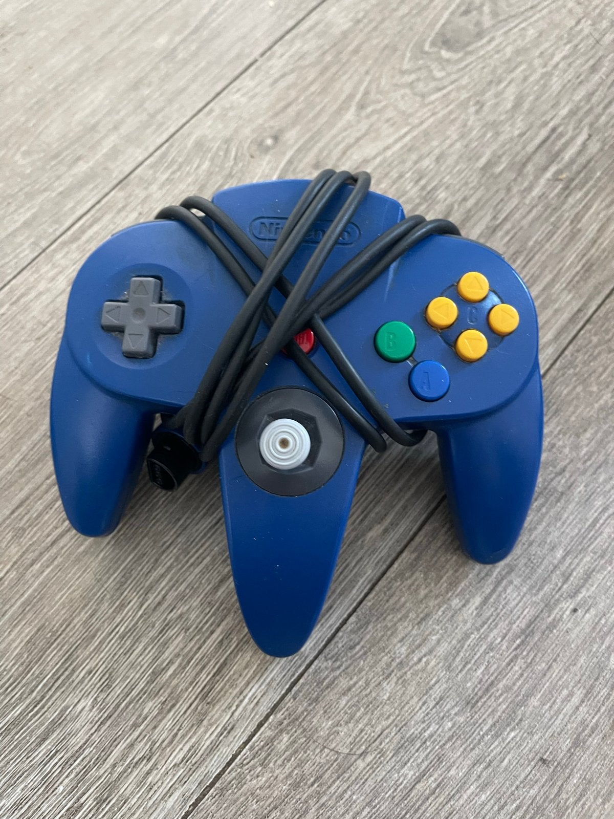 Blauwe Nintendo 64 Controller - Goede Staat, Ophalen of Verzenden, Gebruikt, Met 1 controller