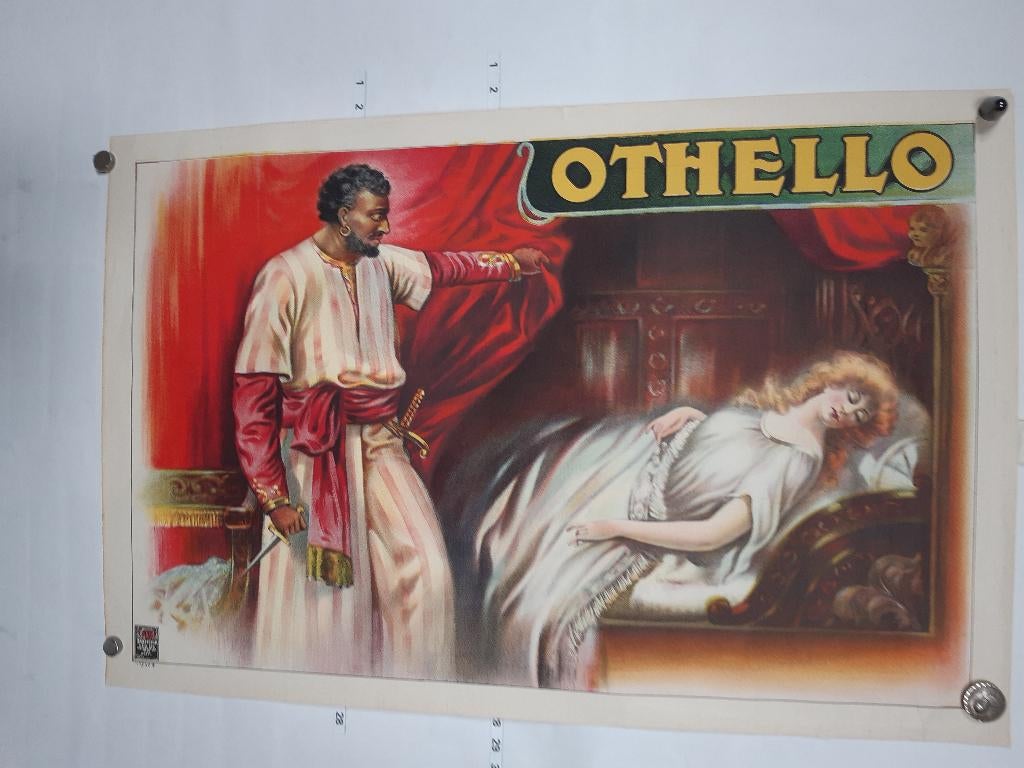 Originele poster Shakespeares Othello Oud !, Gebruikt, Verzenden, Rechthoekig Liggend, A1 t/m A3