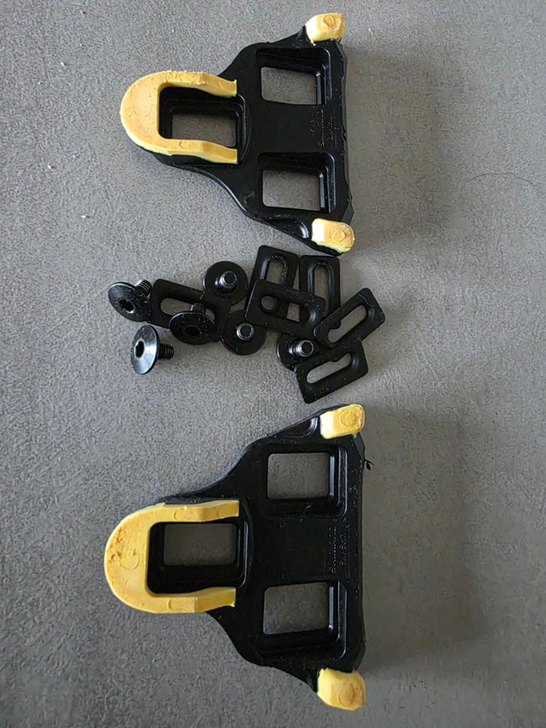Shimano SM-SH11 SPD-SL Schoenplaatjes Geel, Fietsen en Brommers, Fietsonderdelen, Overige typen, Ophalen of Verzenden, Shimano