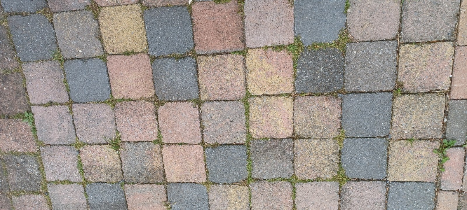 Vierkante klinkers, rood en grijs, Tuin en Terras, Gaas en Draad, Ophalen, Gebruikt, 20 meter of meer