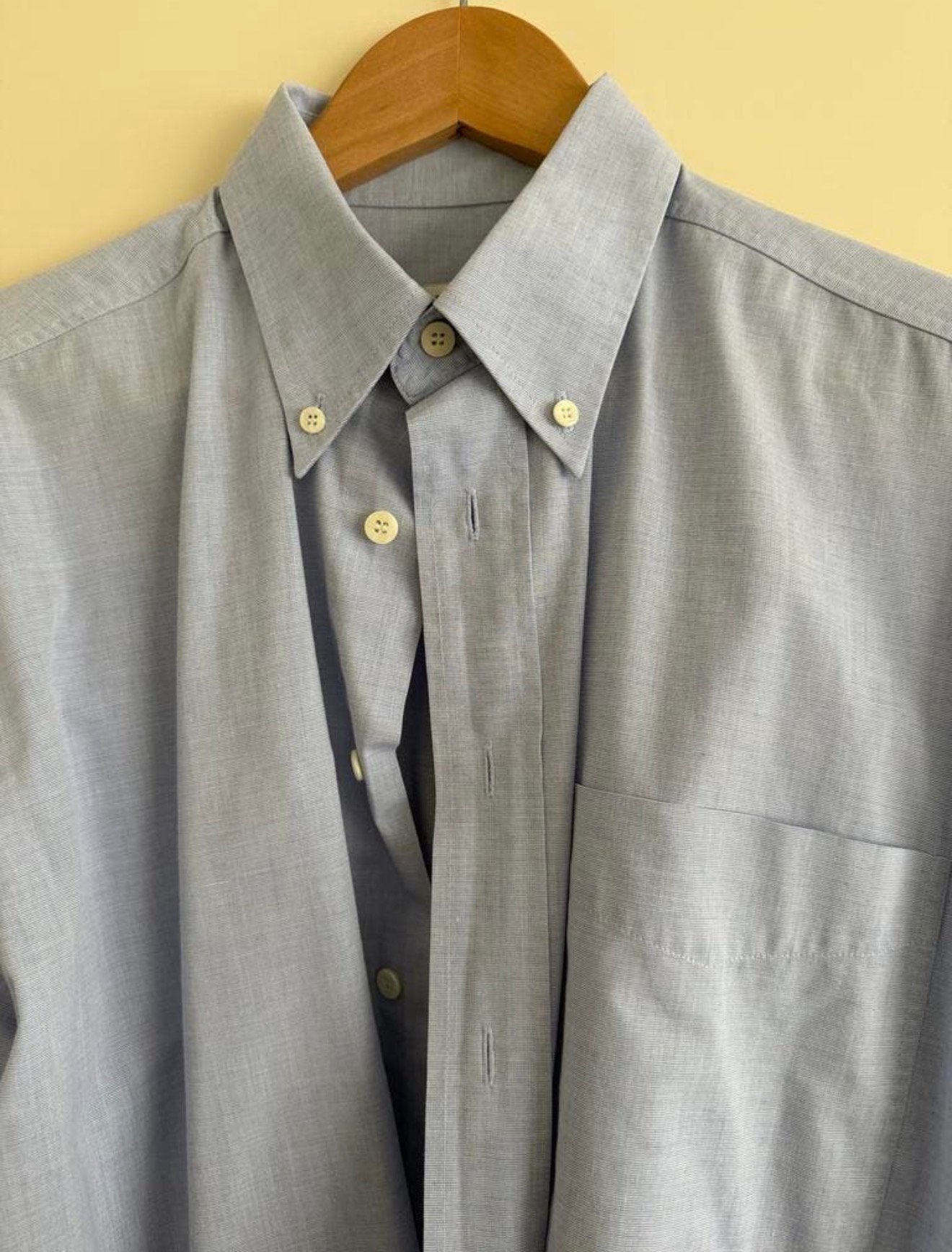 Lichtblauw heren overhemd V&D classic met lange mouwen, Kleding | Heren, Ophalen of Verzenden, Gedragen, Blauw, Halswijdte 39/40 (M)