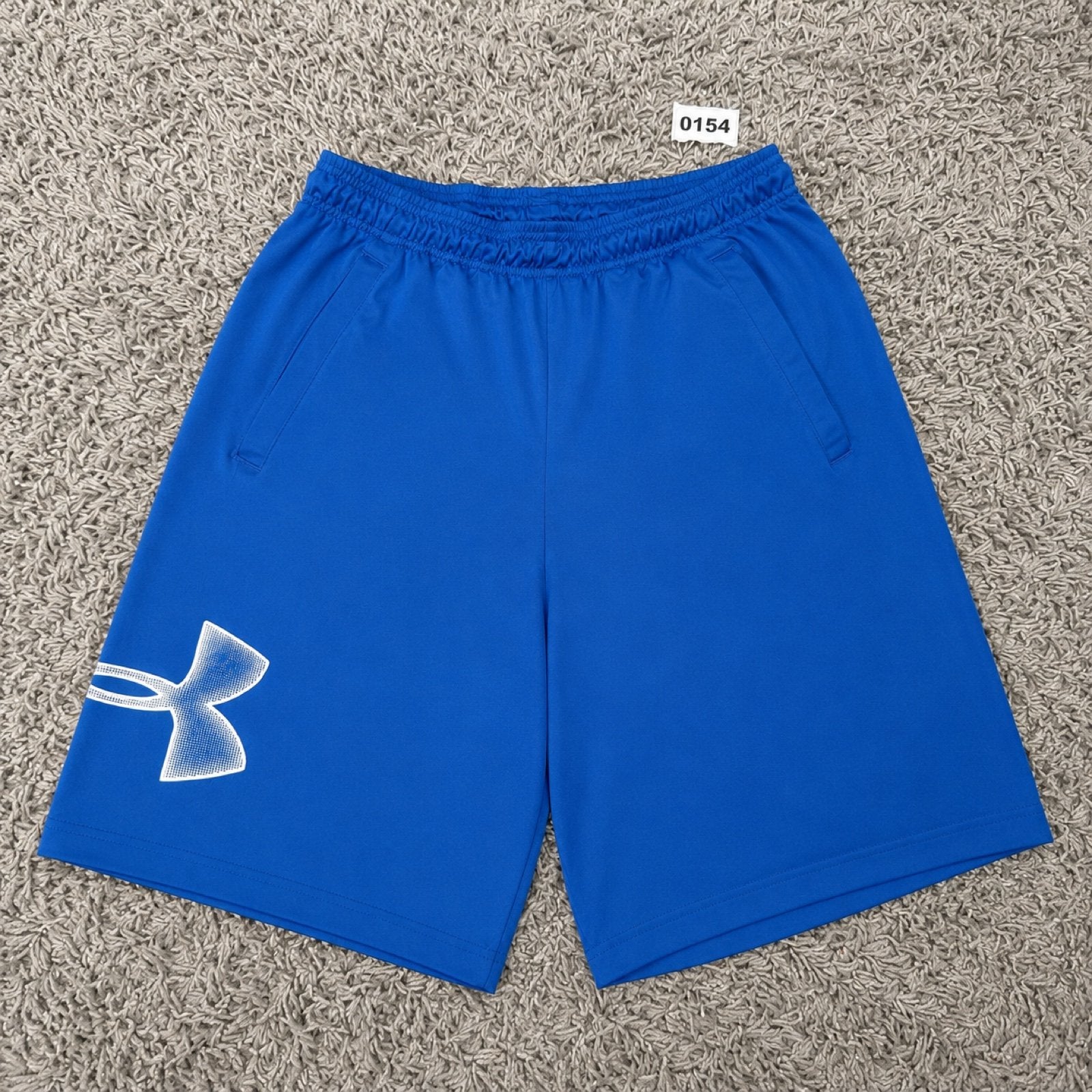 Under Armour Blue Athletic Shorts Medium Polyester Pockets M, Kleding | Heren, Sportkleding, Gedragen, Ophalen of Verzenden