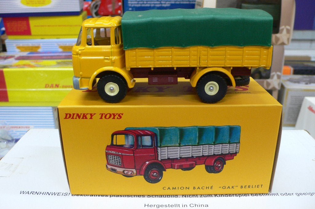 berliet gak vrachtauto dinky toys/atlas #584-doos is licht, Verzenden, Zo goed als nieuw, Bus of Vrachtwagen, Dinky Toys
