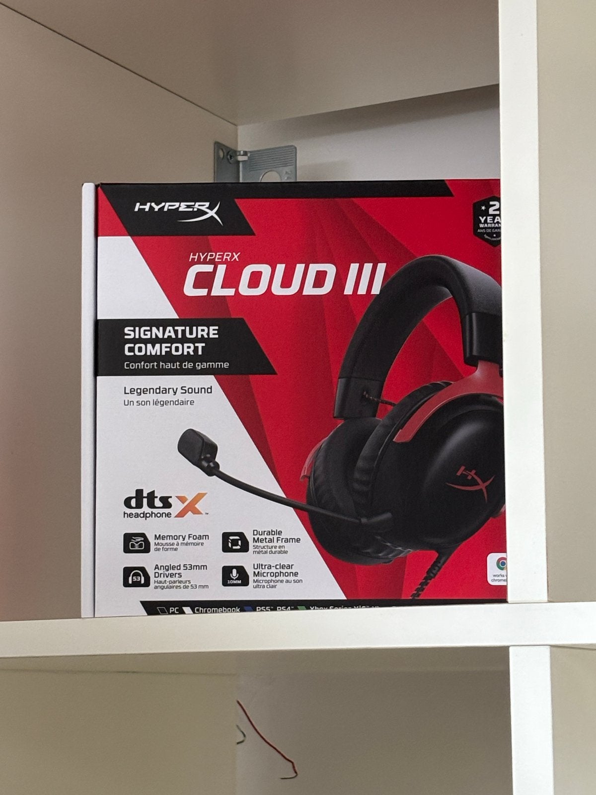 HyperX Cloud III Gaming Headset - Zwart/Rood, Audio, Tv en Foto, Koptelefoons, Ophalen, HyperX, Gaming, Zo goed als nieuw