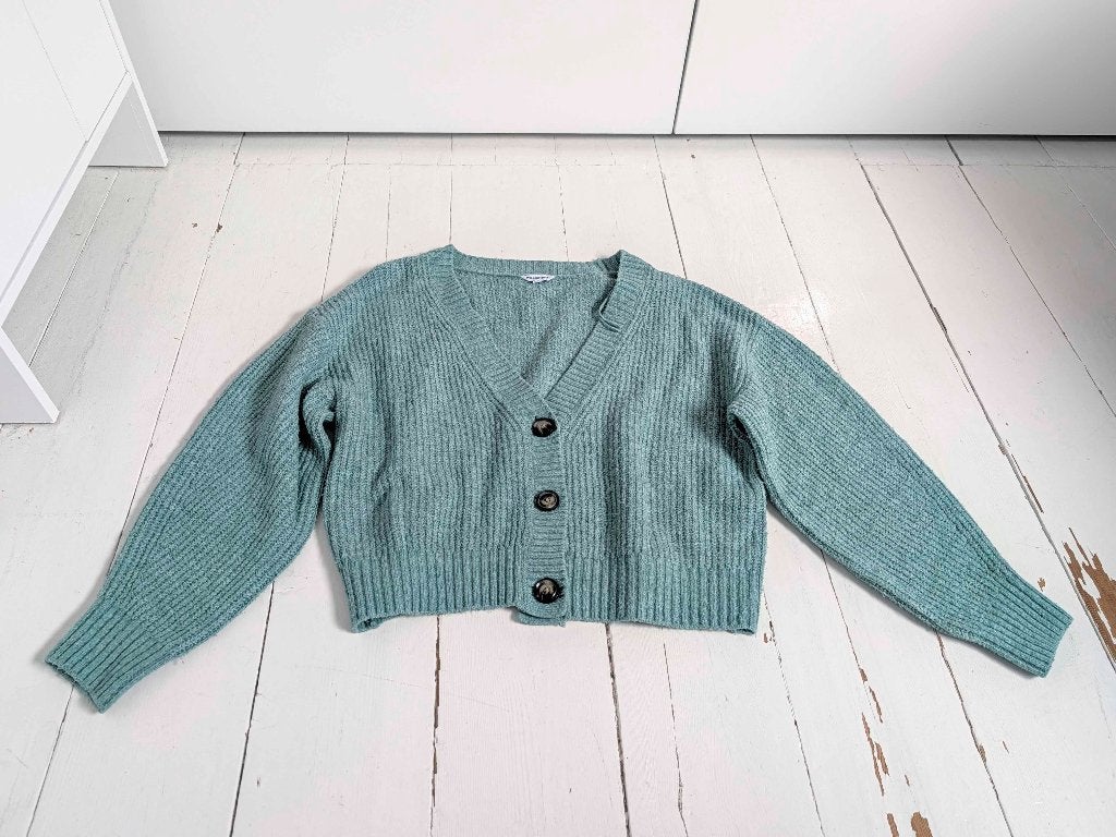 Turquoise gebreid vest van Clockhouse, Blauw, Ophalen of Verzenden, Clockhouse, Maat 36 (S)