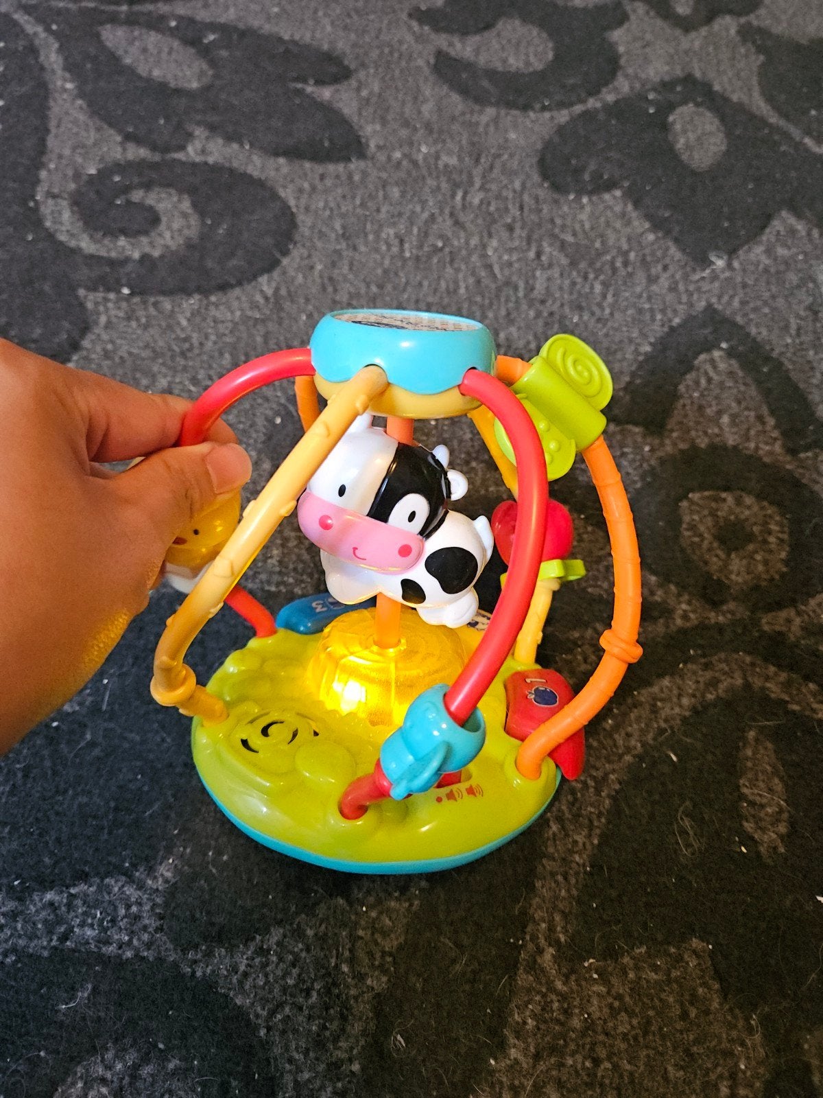 Vtech Koetje Boe Bal - Interactief babyspeelgoed, Ophalen, Zo goed als nieuw, Rammelaar, Met licht