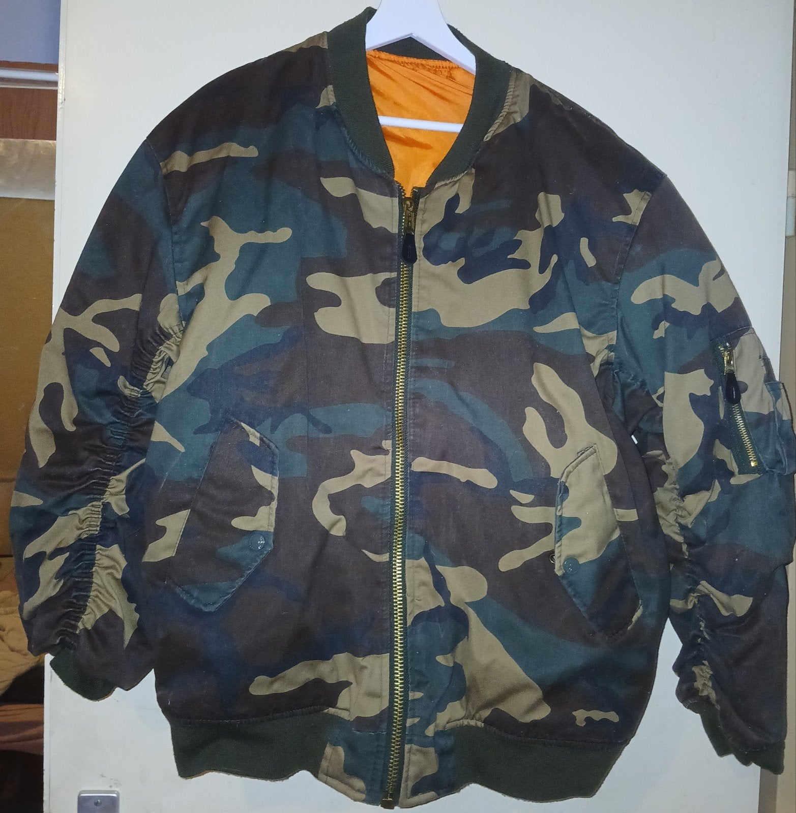 fostex garments MA-1 camo bomber, Ophalen of Verzenden, Groen