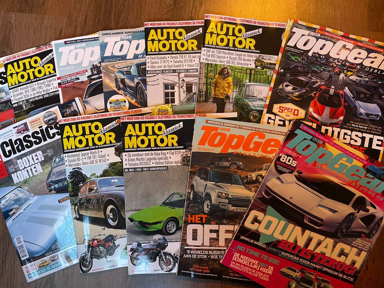 Autobladen (TopGear,Autowk Classics etc.) dikke stapel, Ophalen, Zo goed als nieuw, Sport en Vrije tijd