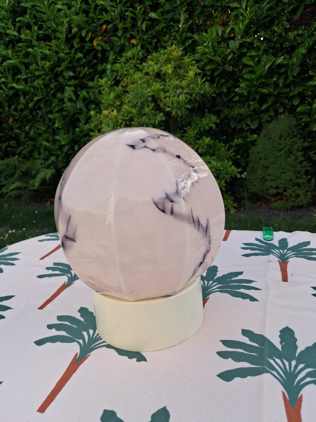 Unieke Thabur lamp met marmerlook, Antiek en Kunst, Ophalen of Verzenden