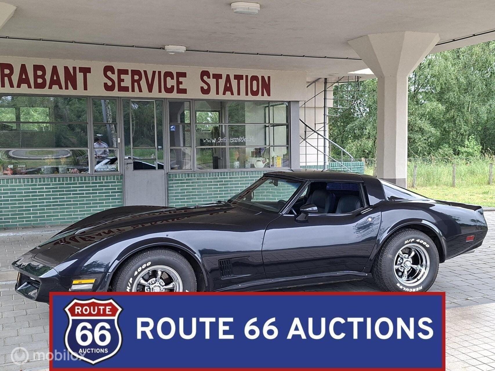 Chevrolet Corvette | Route 66 Auctions, Auto's, Oldtimers, Overige carrosserieën, Chevrolet, Zwart, Bedrijf