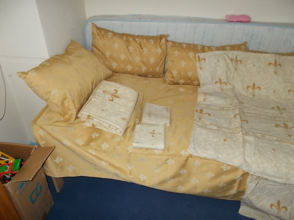 slaapkamer textiel Franse Lelie, Handgemaakt, Geel, Overige typen, Overige materialen