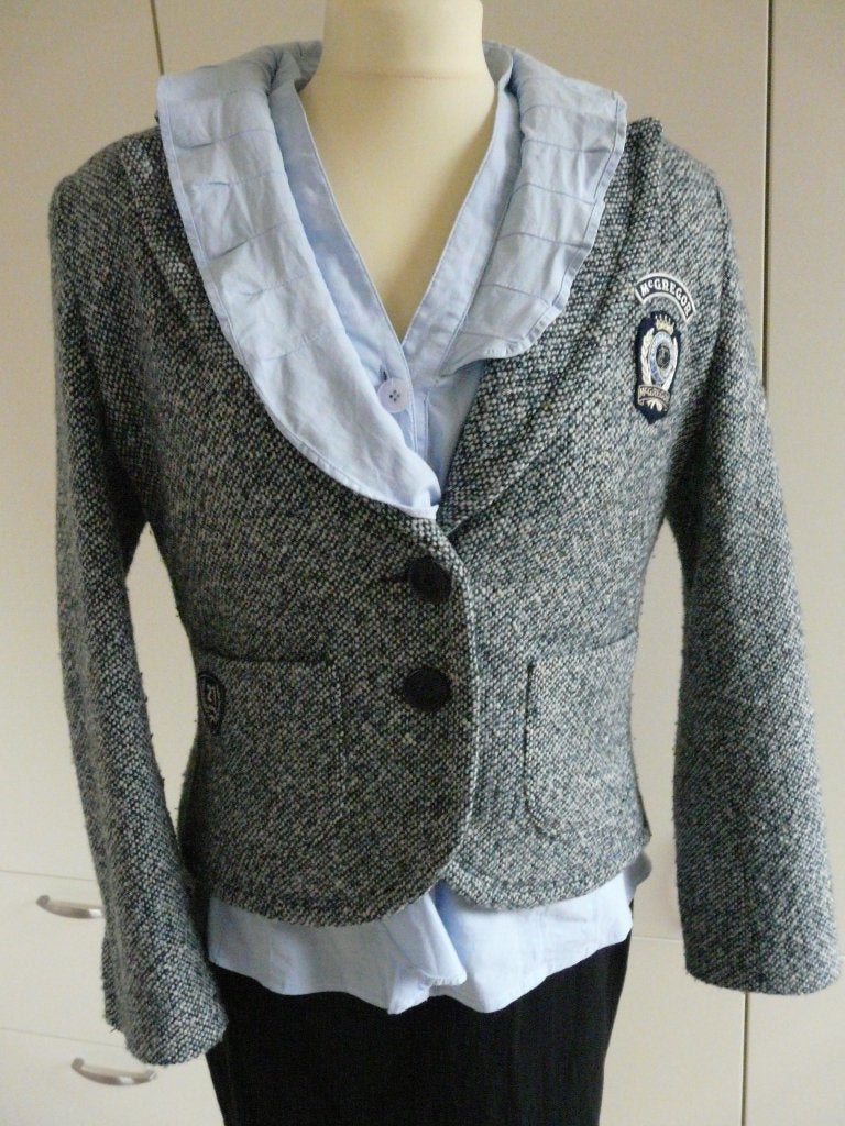 damesblazer McGregor tweed maat 40, Ophalen of Verzenden, Zo goed als nieuw, Maat 38/40 (M), Blauw
