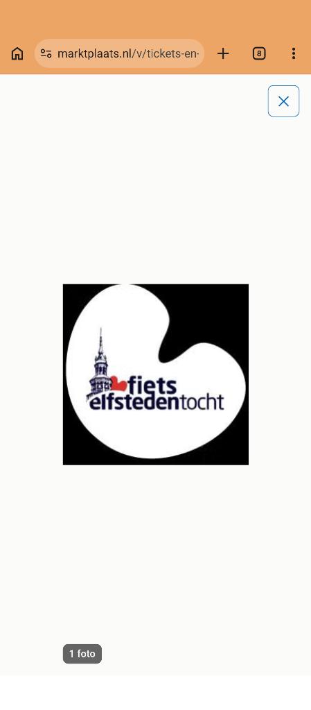 Startkaart 11 stedenfietstocht gezocht, Ophalen, Nieuw