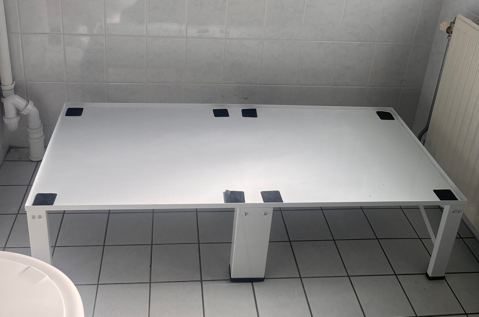 Wasmachine verhoger / onderstel - wit,, Witgoed en Apparatuur, Onderdelen en Toebehoren, Ophalen, Zo goed als nieuw