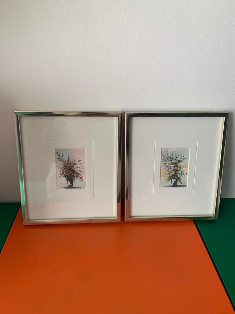 Originele aquarellen Jeanne Warren-Crank, Antiek en Kunst, Kunst | Schilderijen | Klassiek, Ophalen of Verzenden