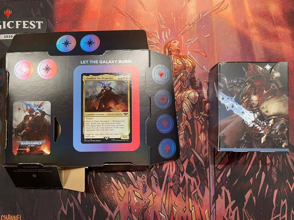 Warhammer 40k Commander decks MTG, Ophalen of Verzenden, Zo goed als nieuw, Speeldeck